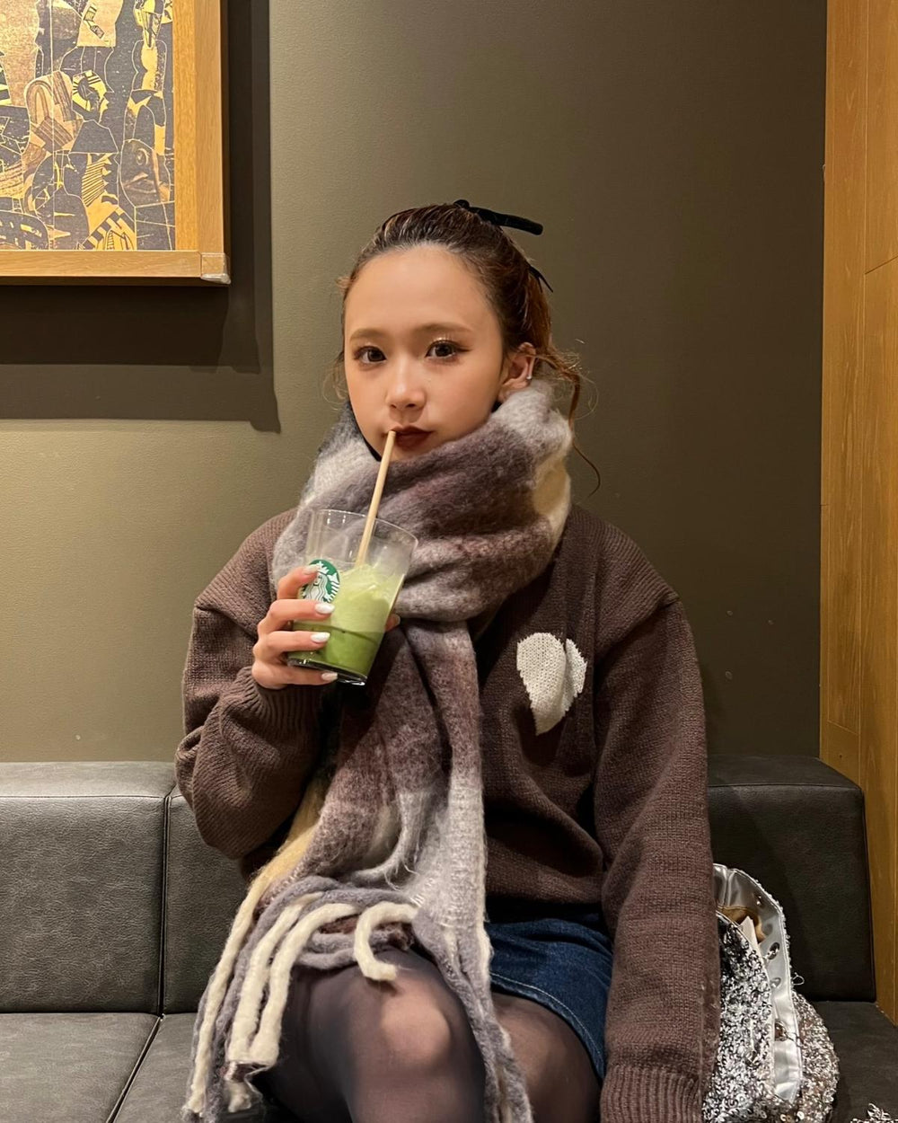 ハートポイントニットプルオーバー