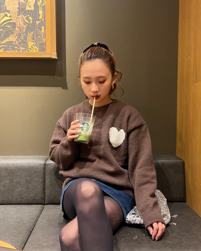 ハートポイントニットプルオーバー