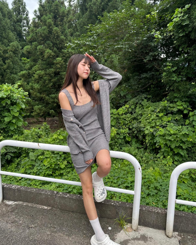 ニットワンピースカーディガンセット – WEGO ONLINE STORE