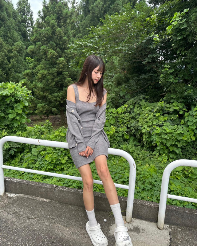 ニットワンピースカーディガンセット – WEGO ONLINE STORE