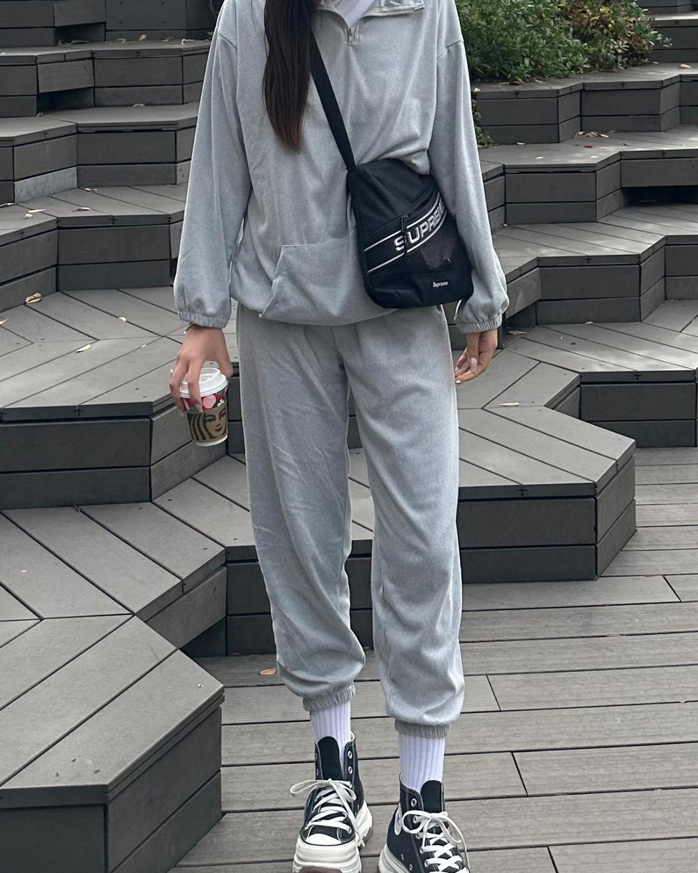 ハーフジップスウェットセットアップ – WEGO ONLINE STORE