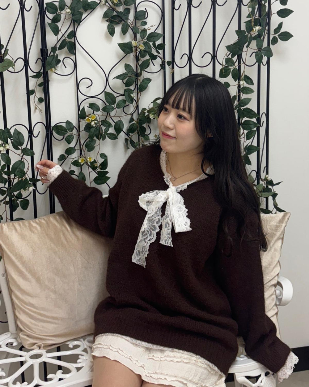 Vネックレースリボンニット – WEGO ONLINE STORE