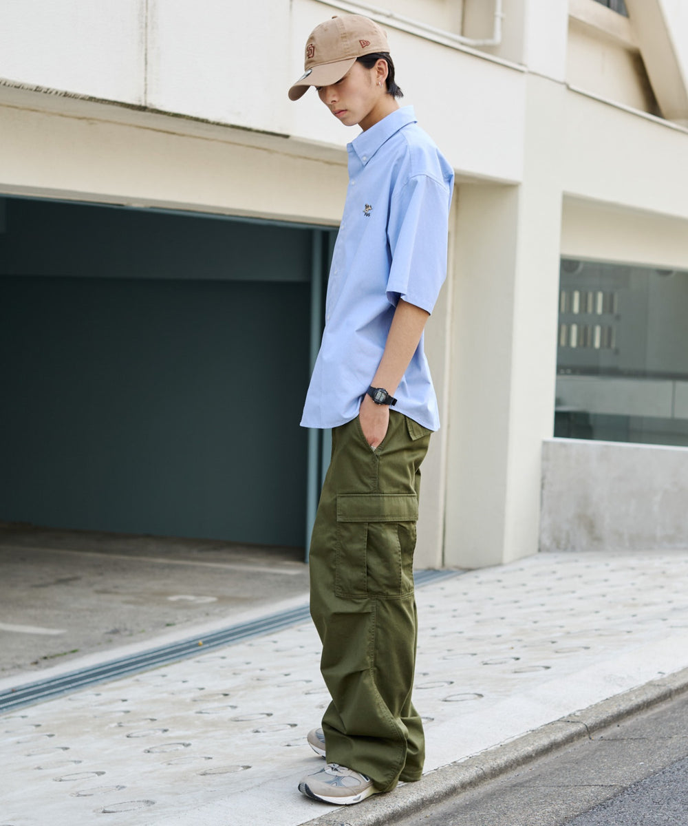 カーキ モデル:178cm Lサイズ着用