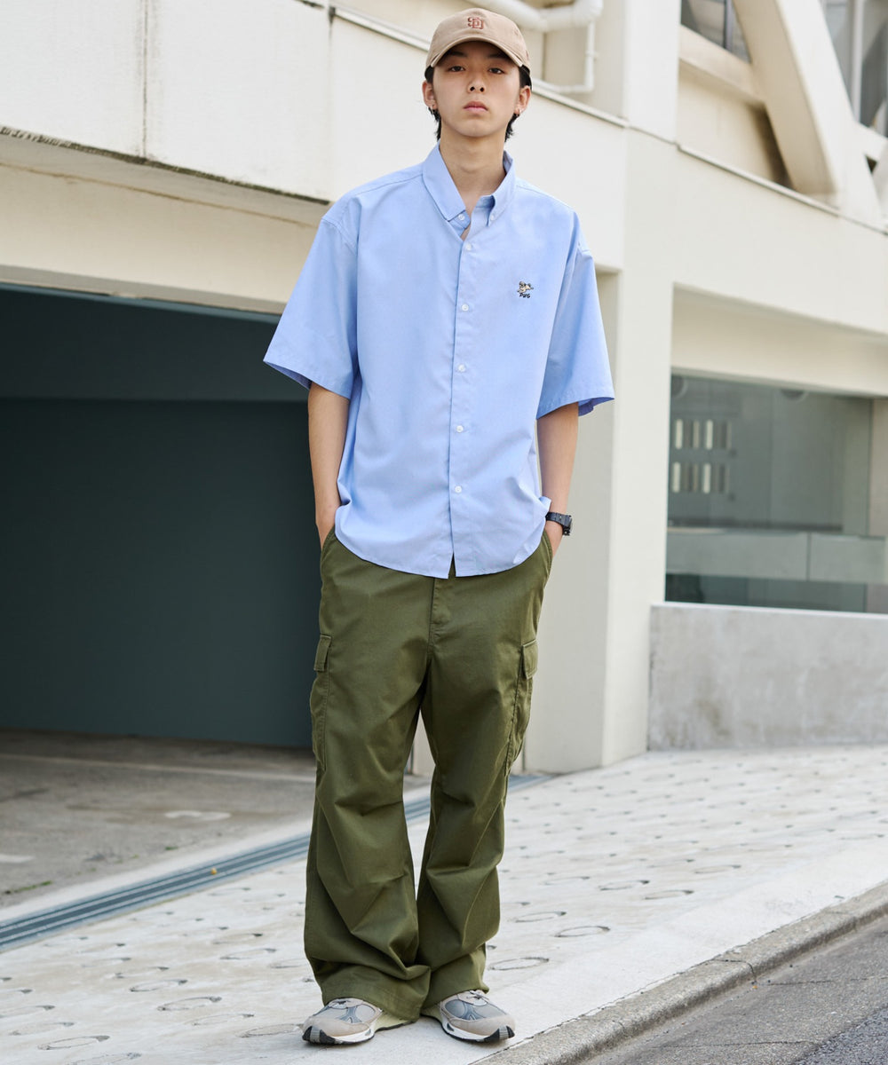 カーキ モデル:178cm Lサイズ着用