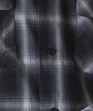 オンブレーチェックシャツ