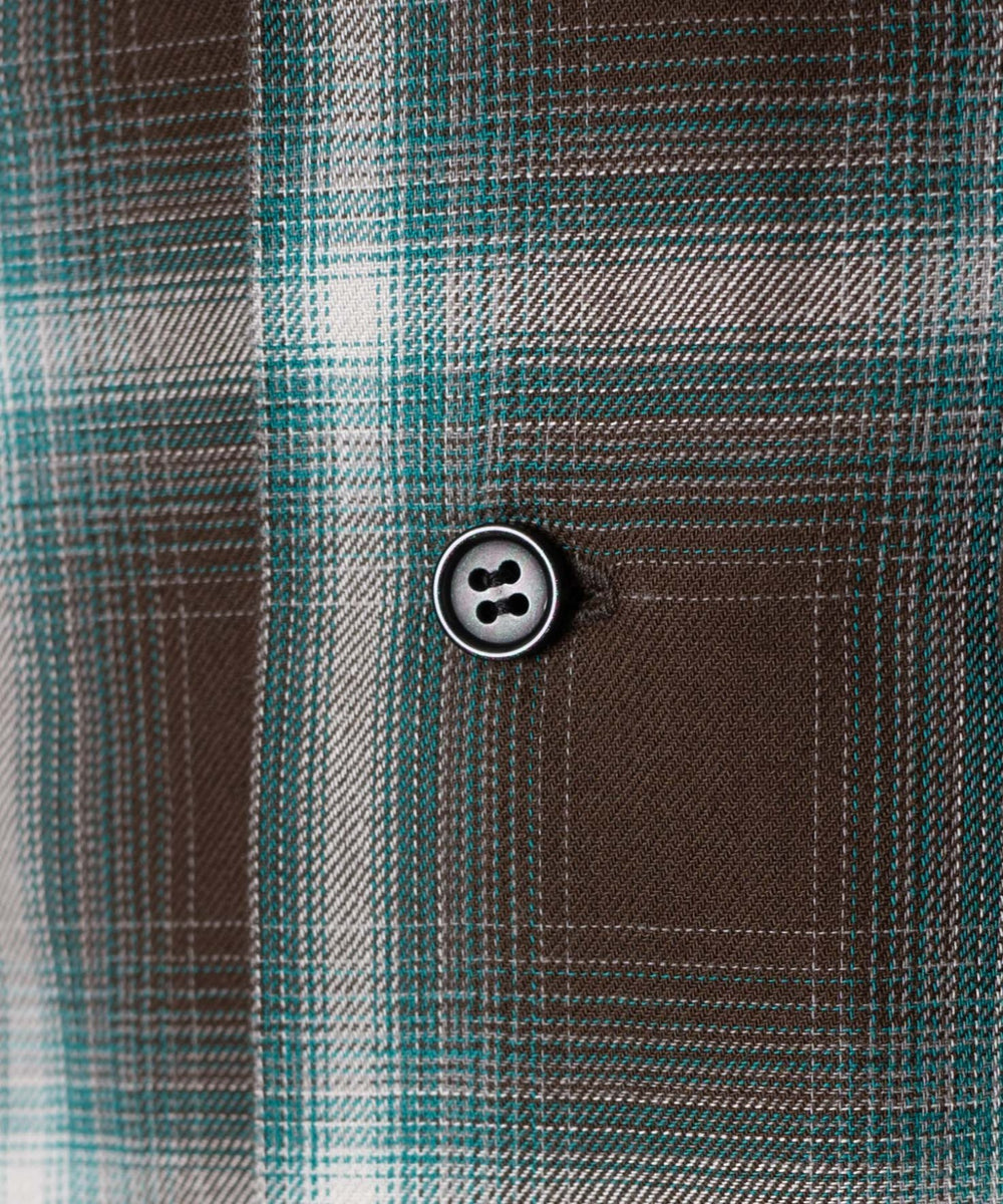 オンブレーチェックシャツ