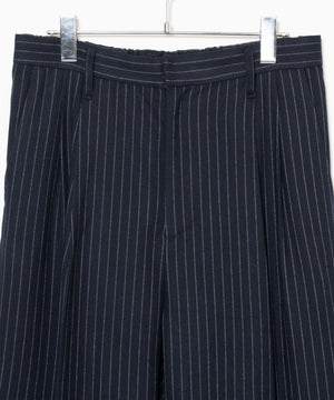 ストライプ2タックトラウザー