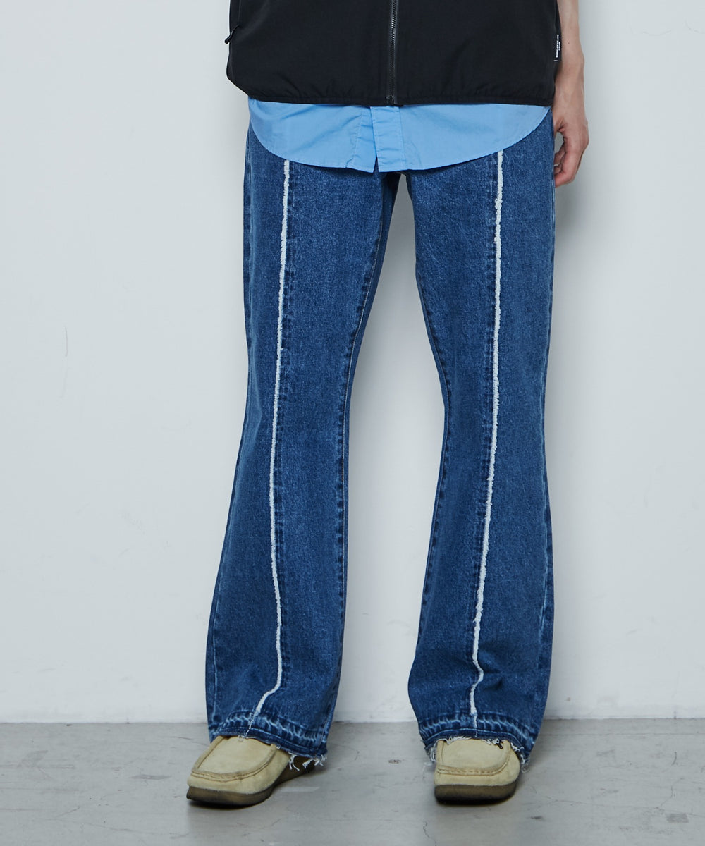 デニム中濃色 モデル：181cm L着用