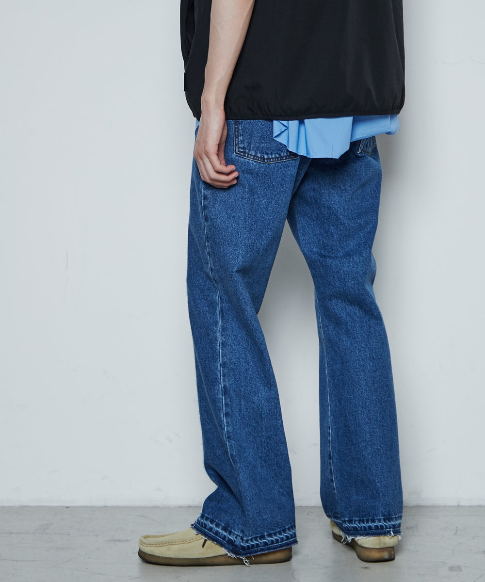 デニム中濃色 モデル：181cm L着用