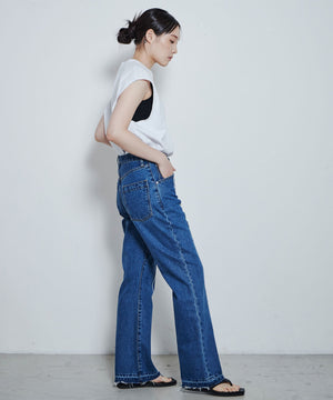 デニム中濃色 モデル：167cm M着用