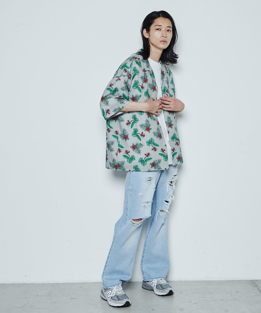 デニム淡色 モデル：181cm L着用