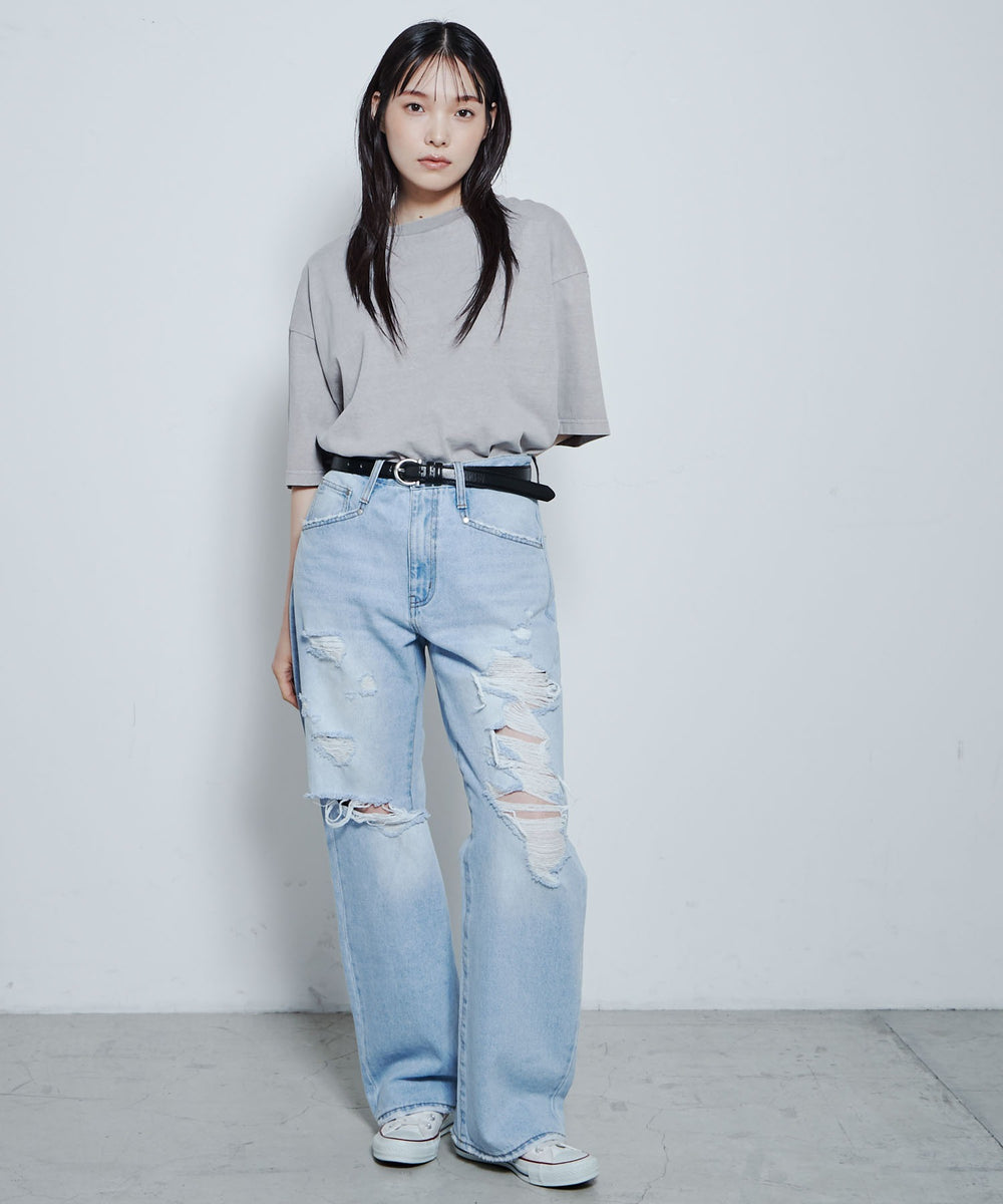 デニム淡色 モデル：167cm M着用