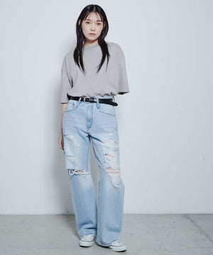 デニム淡色 モデル：167cm M着用