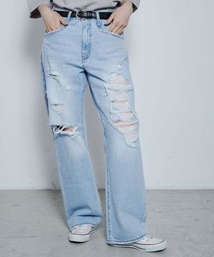 デニム淡色 モデル：167cm M着用