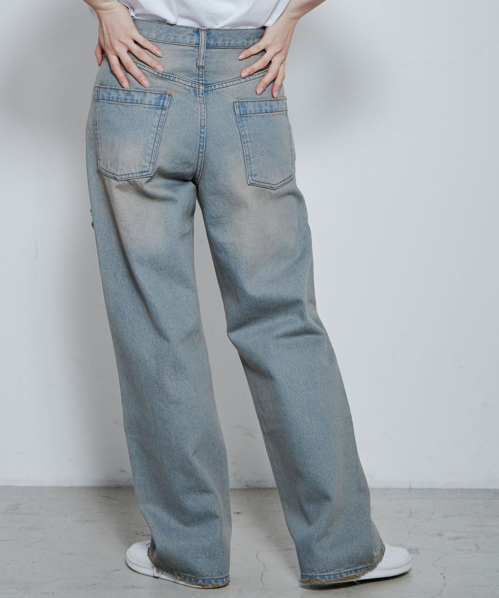 デニム中濃加工色 モデル：167cm L着用