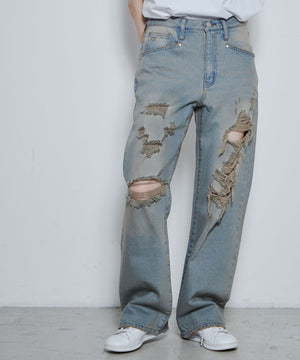 デニム中濃加工色 モデル：167cm L着用