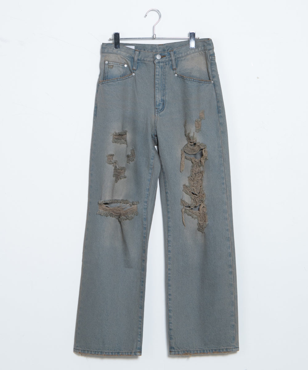 デニム中濃加工色