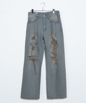 デニム中濃加工色