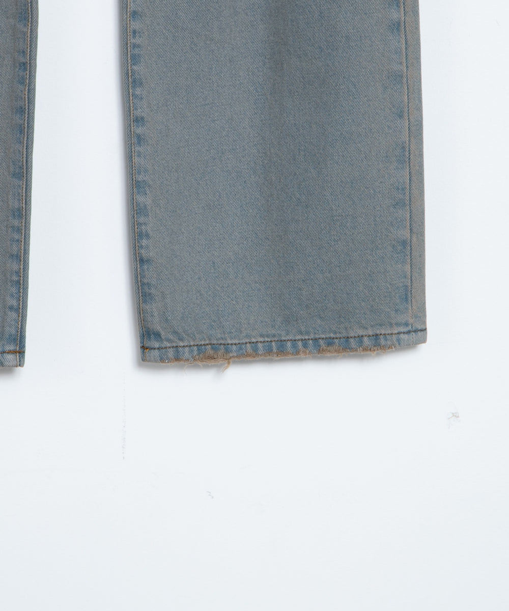 ダメージデニムワイドパンツ