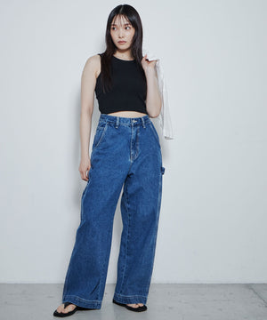 デニム中濃色 モデル：167cm M着用