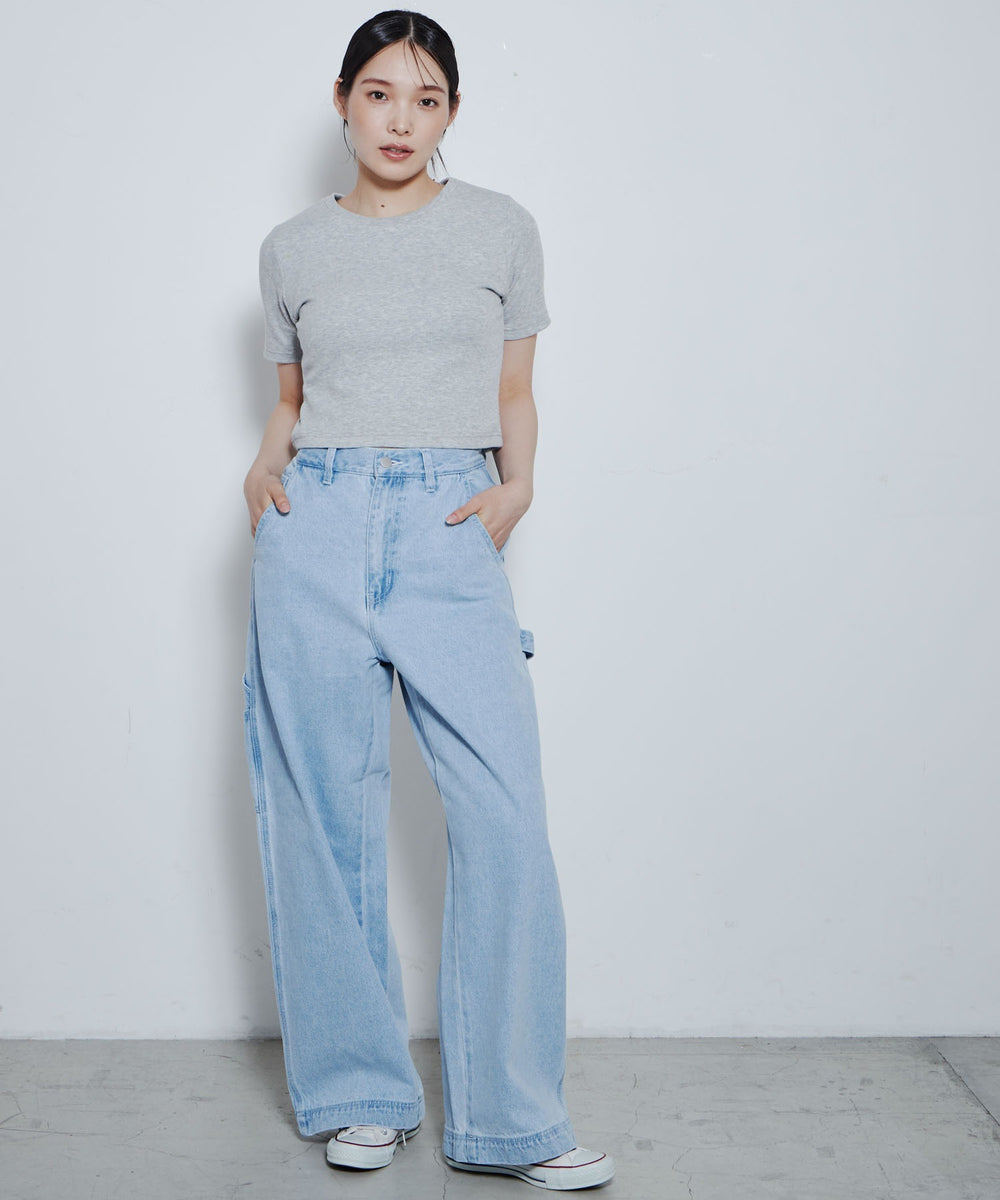 デニム淡色 モデル：167cm M着用