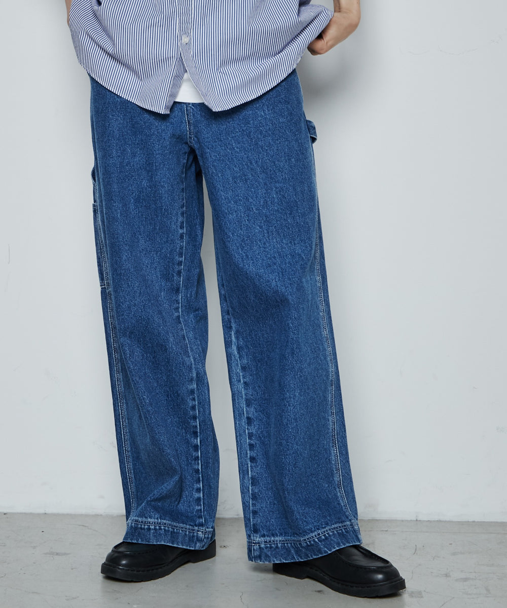 デニム中濃色 モデル：181cm L着用