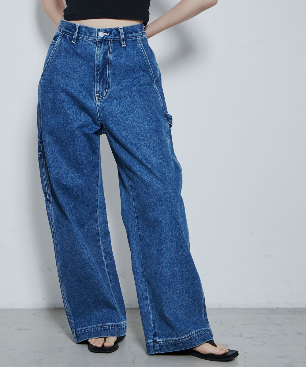 デニム中濃色 モデル：167cm M着用