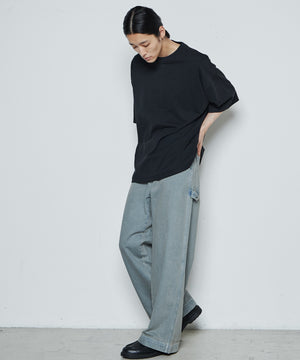 デニム中濃加工色 モデル：181cm L着用