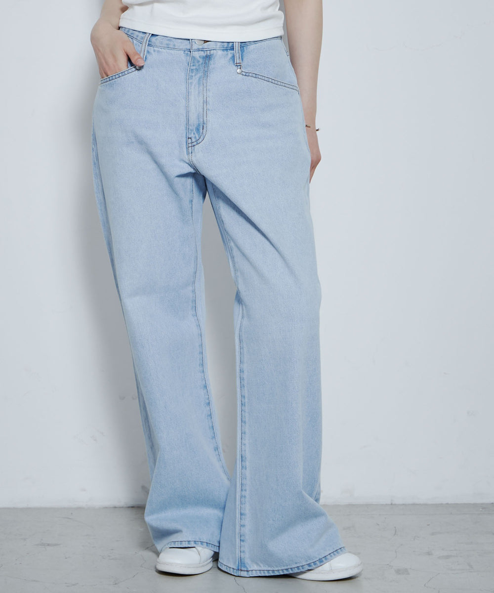 デニム淡色 モデル：167cm M着用