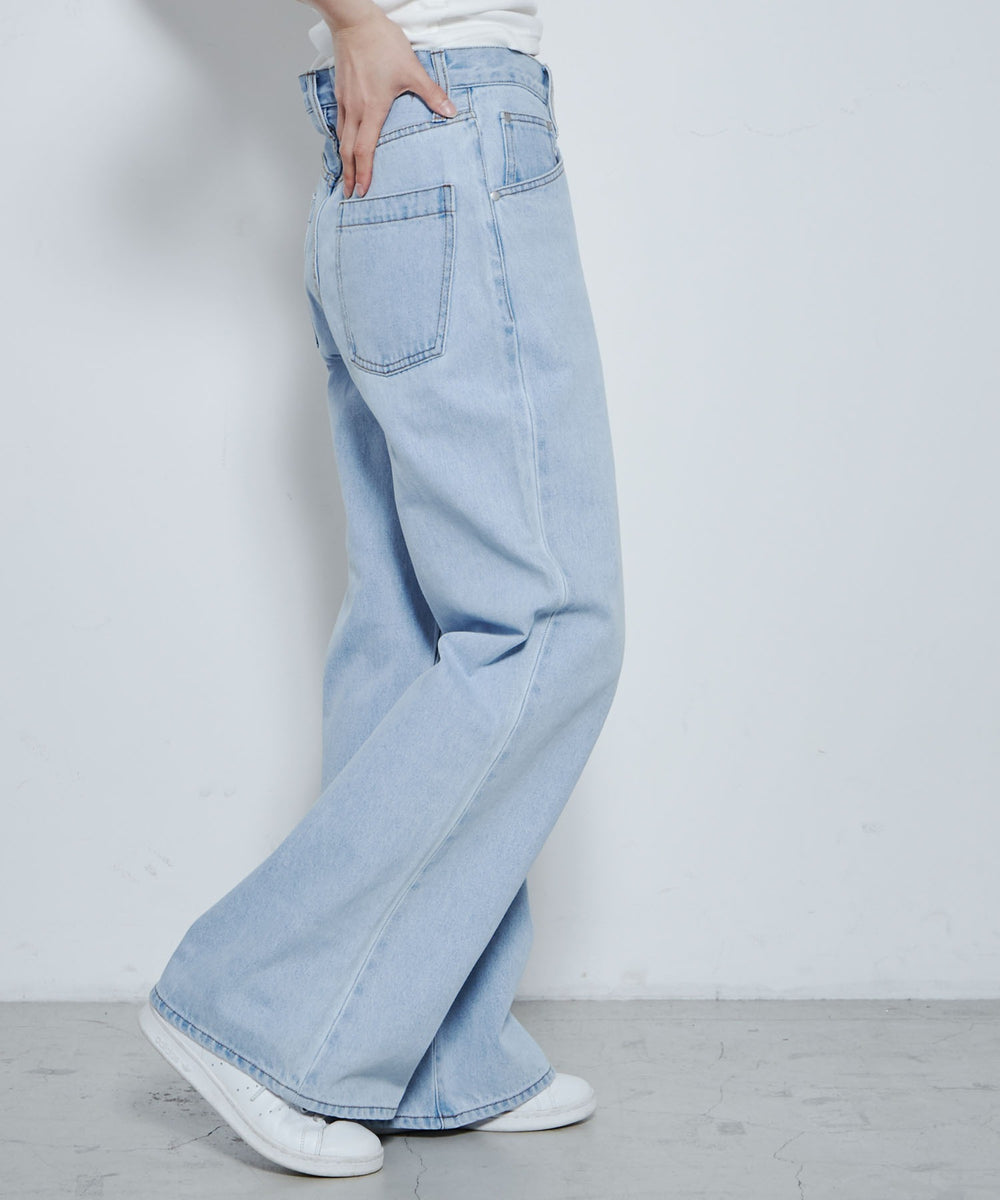 デニム淡色 モデル：167cm M着用