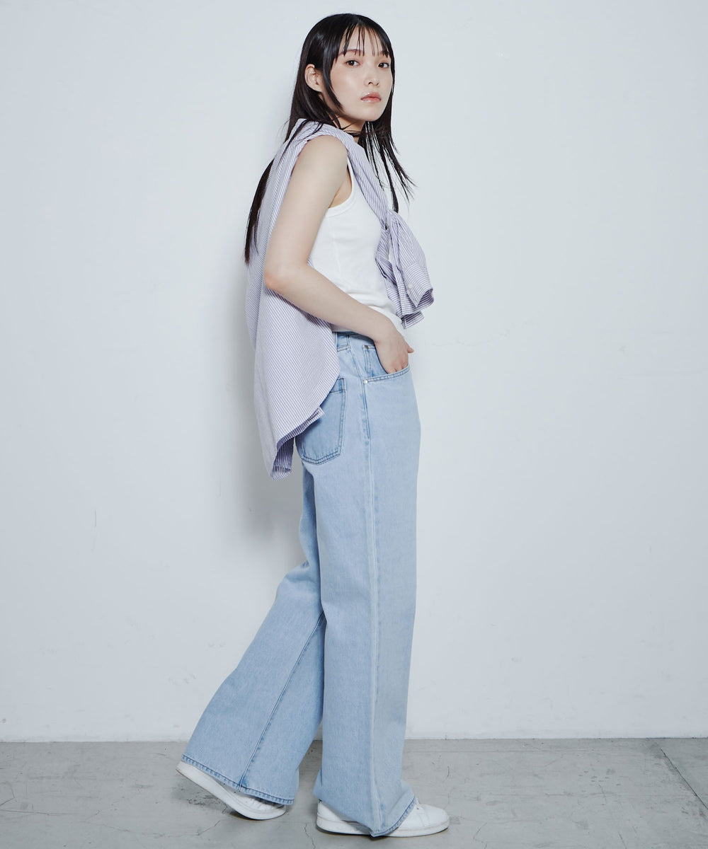 デニム淡色 モデル：167cm M着用