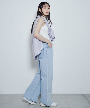 デニム淡色 モデル：167cm M着用