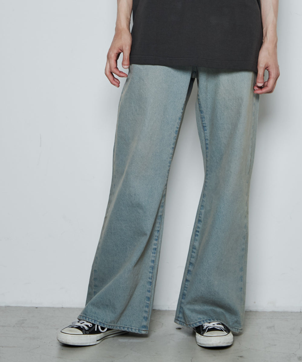 デニム中濃加工色 モデル：181cm L着用