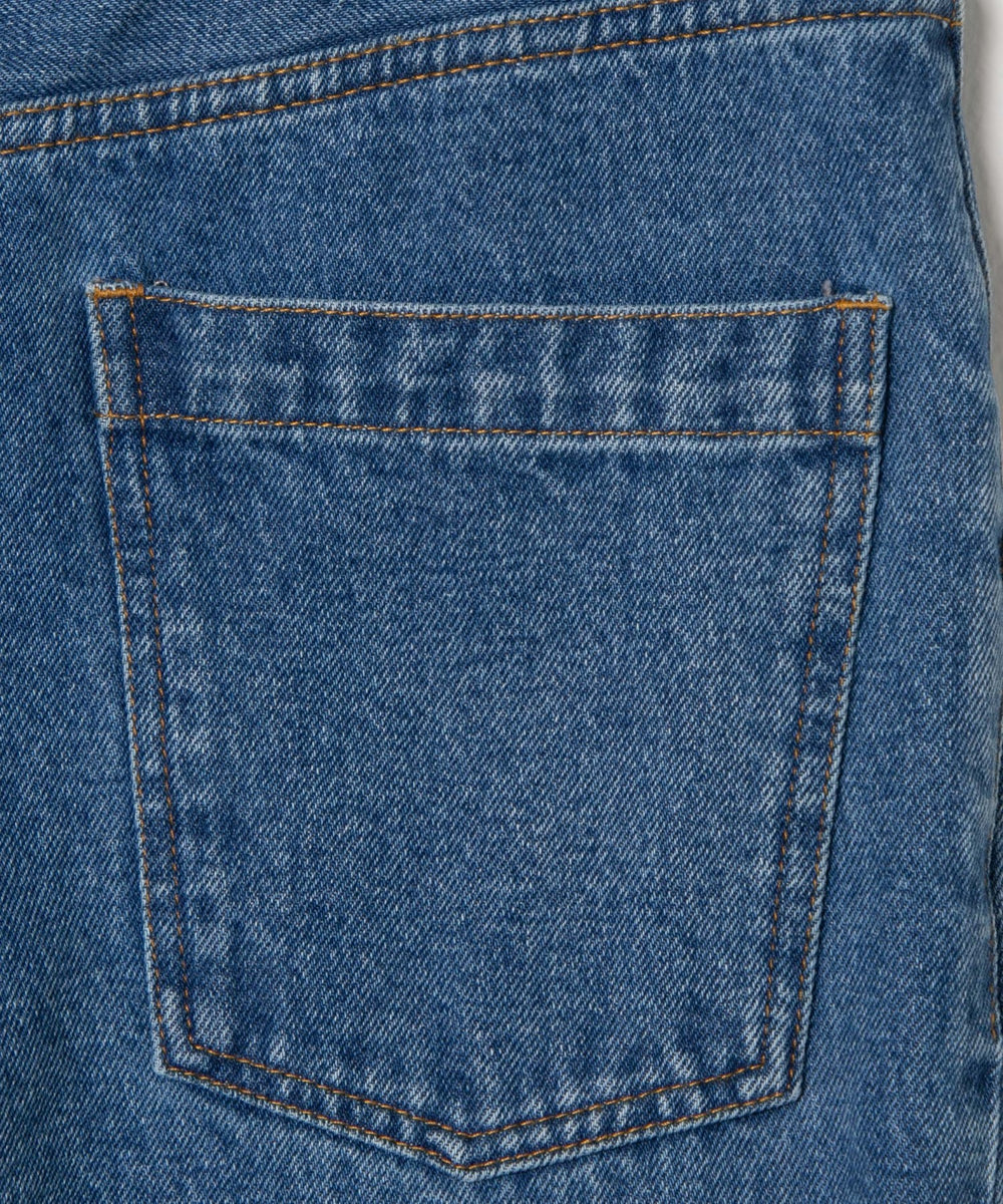 スリムストレートデニムパンツ