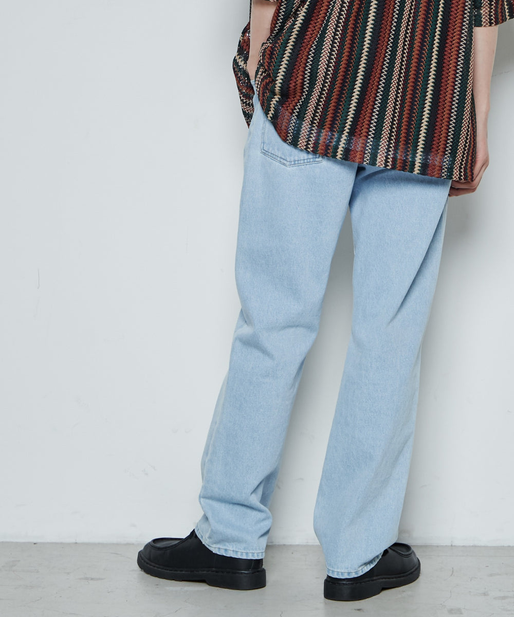 スリムストレートデニムパンツ