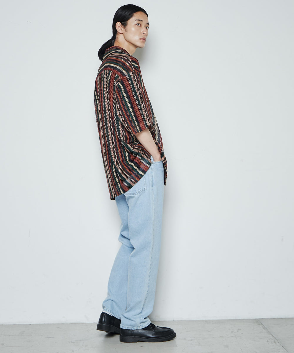 スリムストレートデニムパンツ