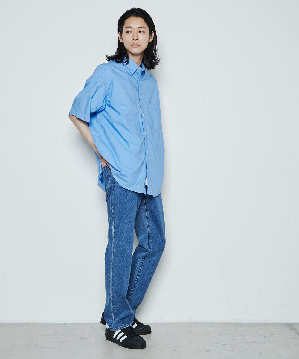 スリムストレートデニムパンツ