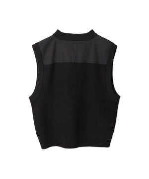 Vネックニットベスト