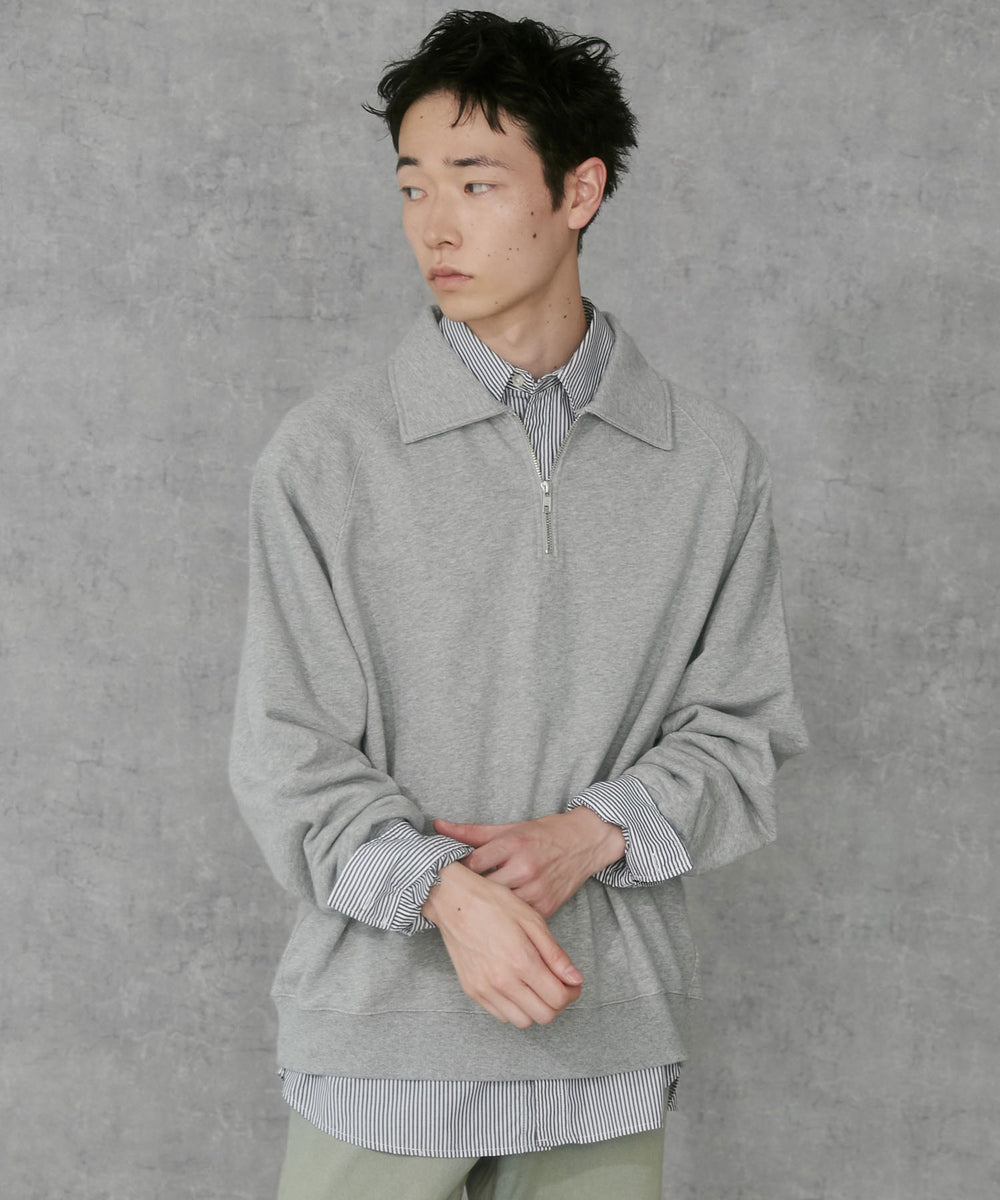 杢グレー　モデル:183cm L着用