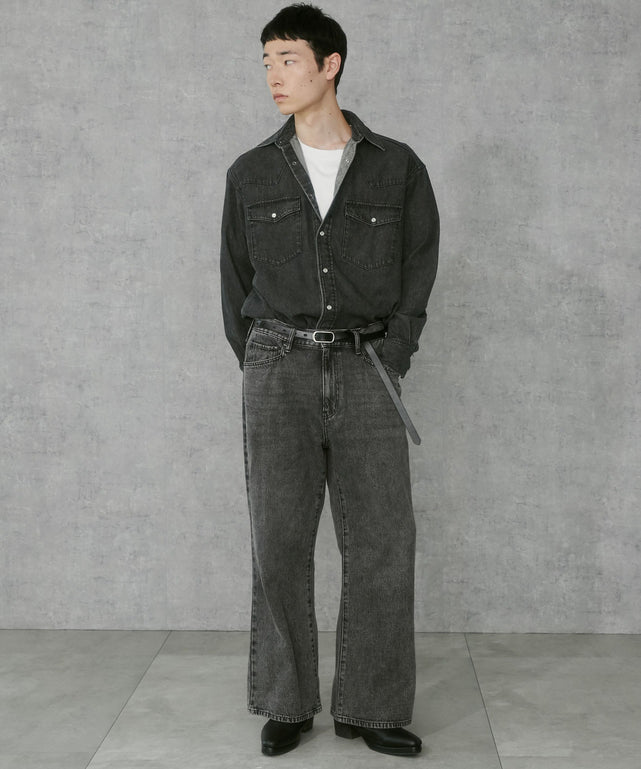 デニムブラックソノタ　モデル:183cm L着用