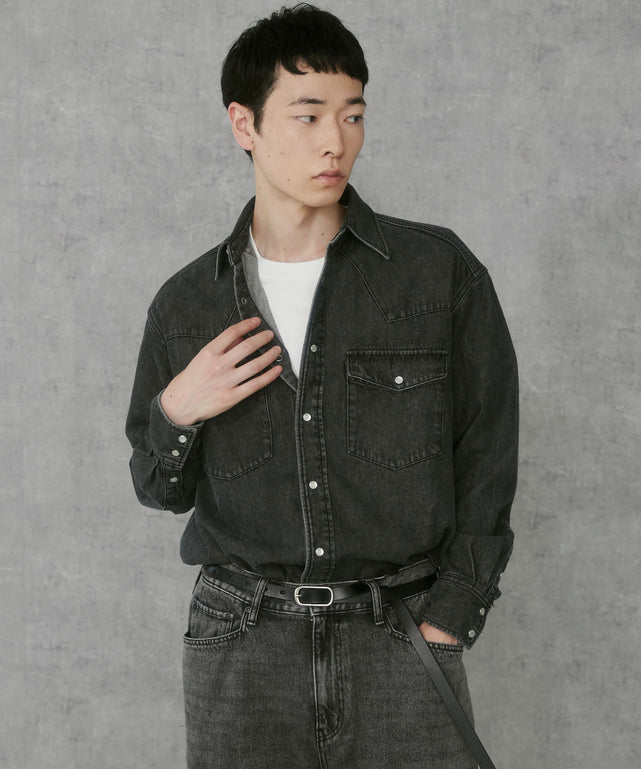 デニムブラックソノタ　モデル:183cm L着用