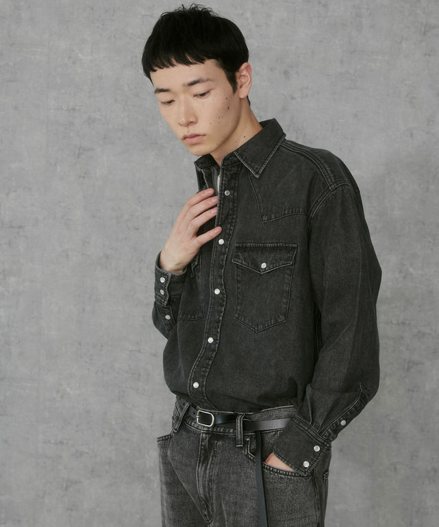 デニムブラックソノタ　モデル:183cm L着用