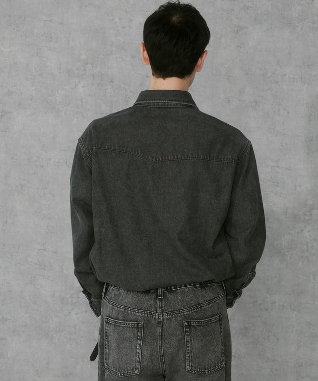 デニムブラックソノタ　モデル:183cm L着用