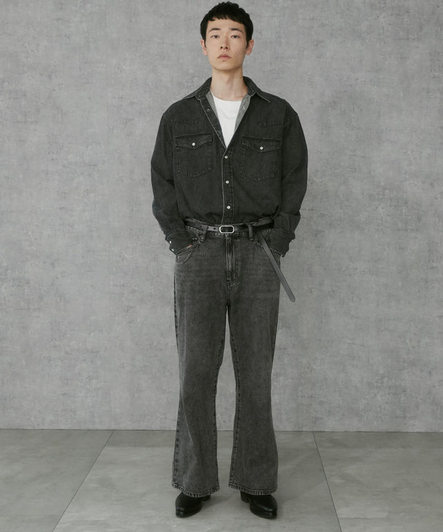 デニムブラックソノタ　モデル:183cm L着用