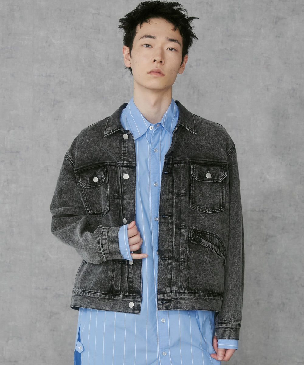 デニムブラックソノタ　モデル:183cm L着用