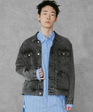 デニムブラックソノタ　モデル:183cm L着用