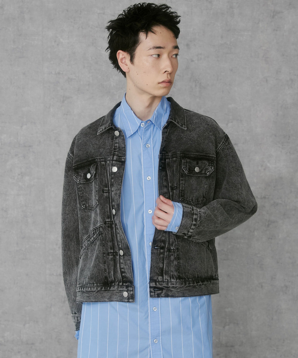 デニムブラックソノタ　モデル:183cm L着用