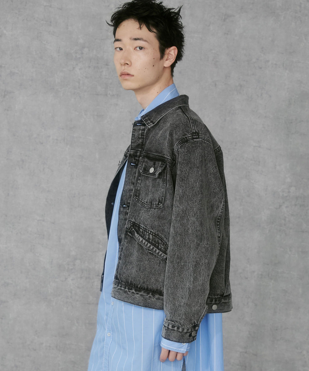 デニムブラックソノタ　モデル:183cm L着用