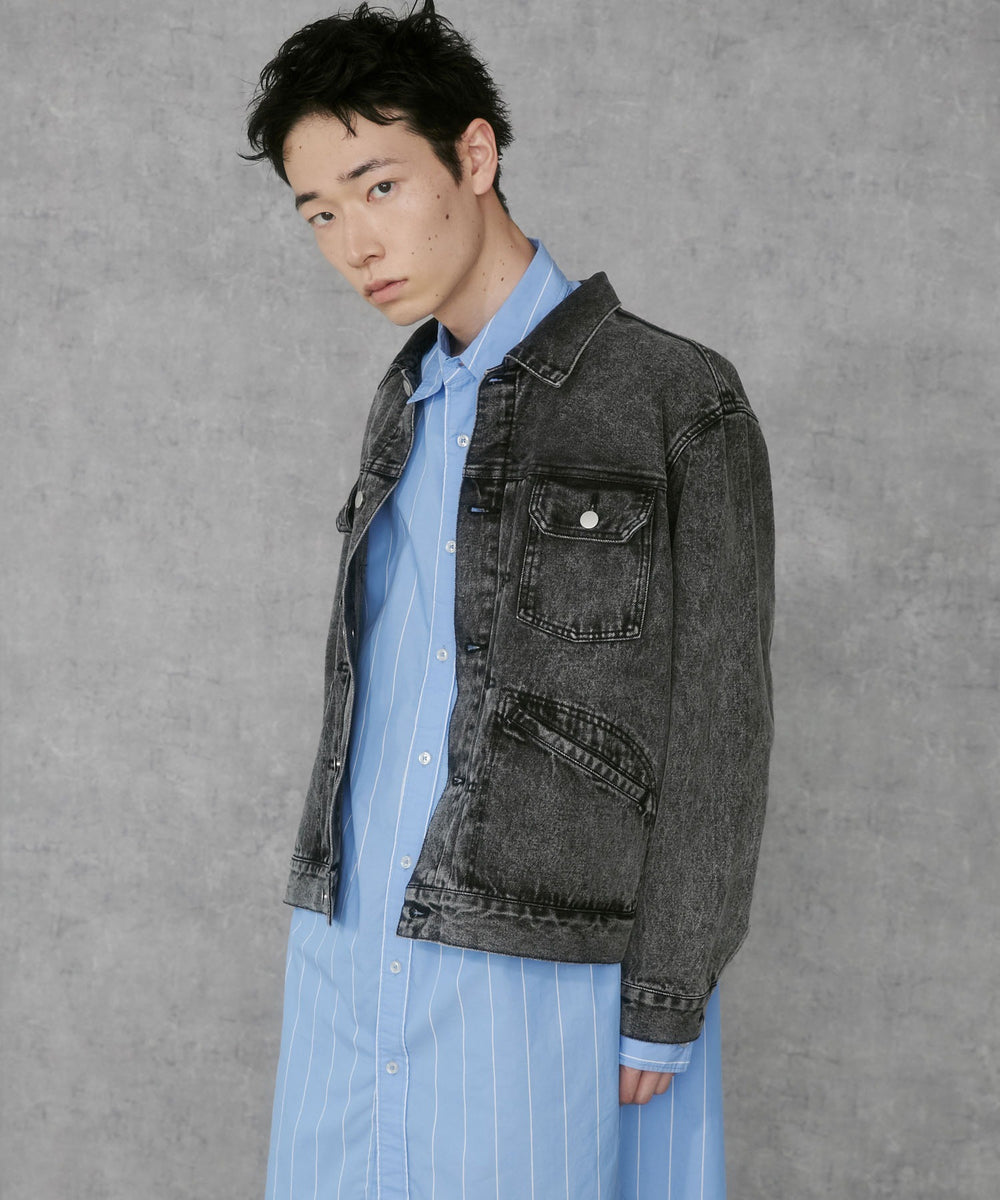 デニムブラックソノタ　モデル:183cm L着用