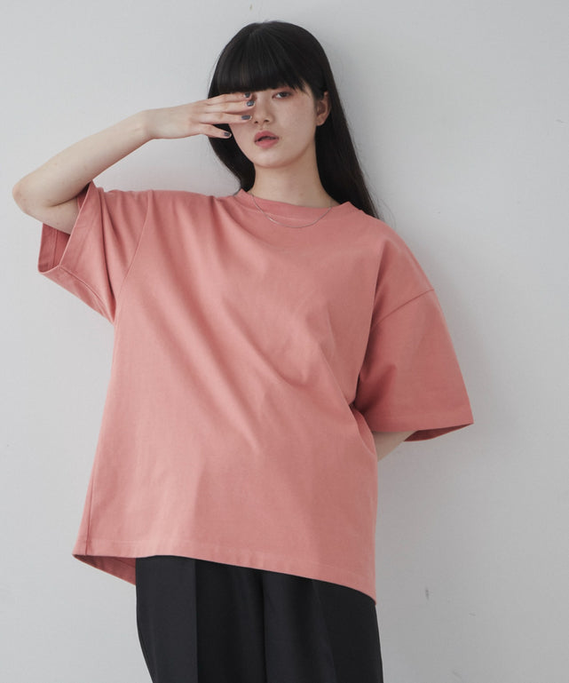 シルキーリッチヘビーコットンT/Lピンク モデル：165cm M着用